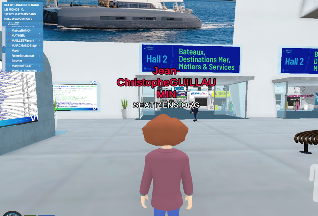 Salon nautique virtuel : entrée