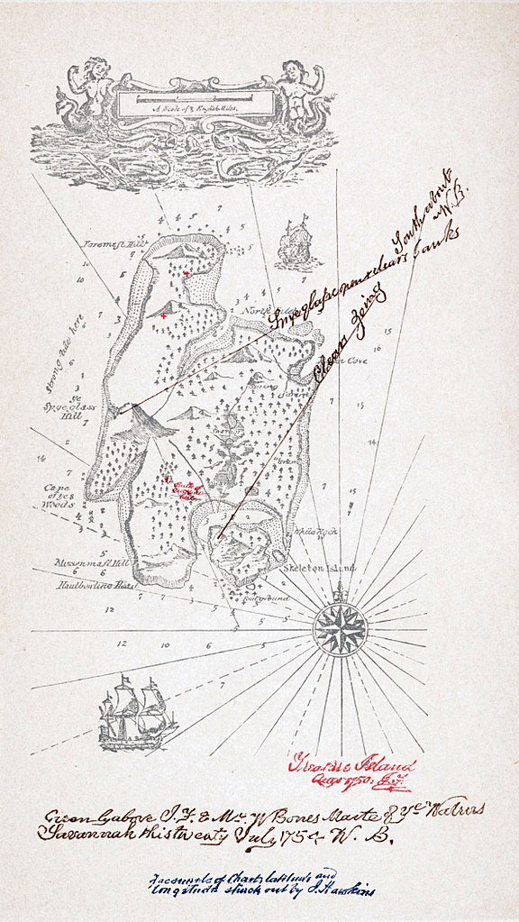 Carte de l'île au trésor