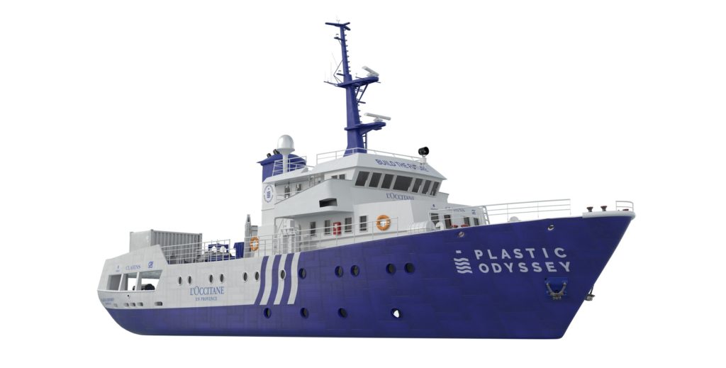 Le navire Plastic Odyssey