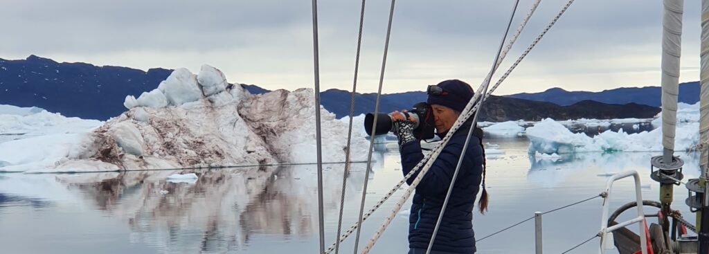 Prise de vues en arctique ©Sara Bran